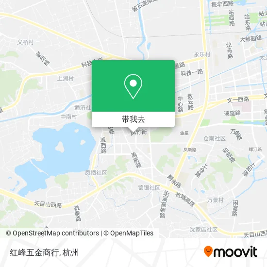 红峰五金商行地图