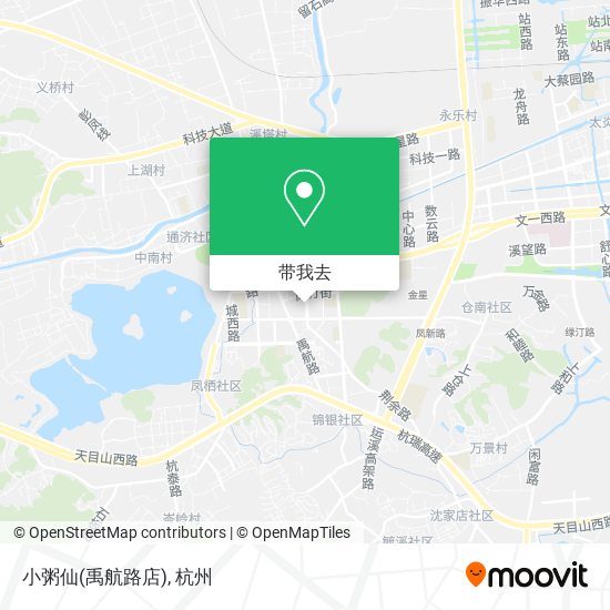 小粥仙(禹航路店)地图