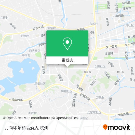 月荷印象精品酒店地图