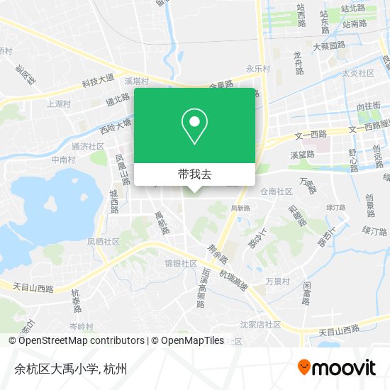 余杭区大禹小学地图