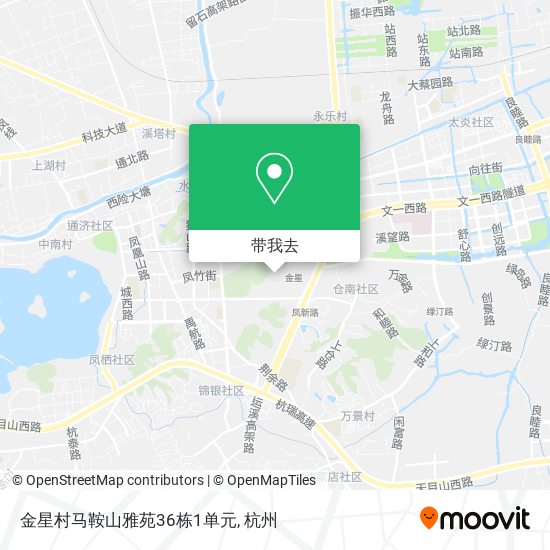 金星村马鞍山雅苑36栋1单元地图