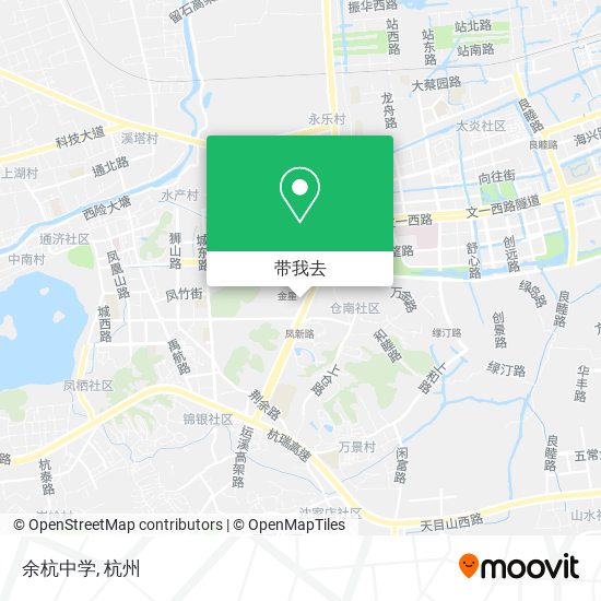 余杭中学地图