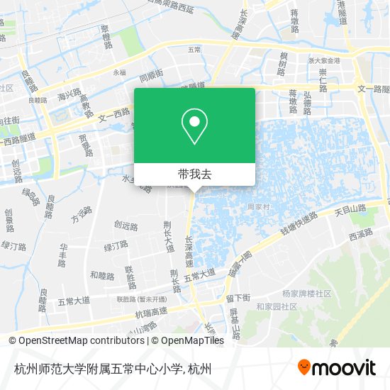 杭州师范大学附属五常中心小学地图