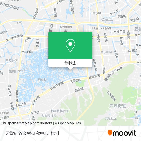 天堂硅谷金融研究中心地图