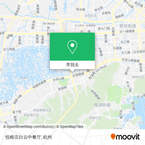 悦榕庄白云中餐厅地图