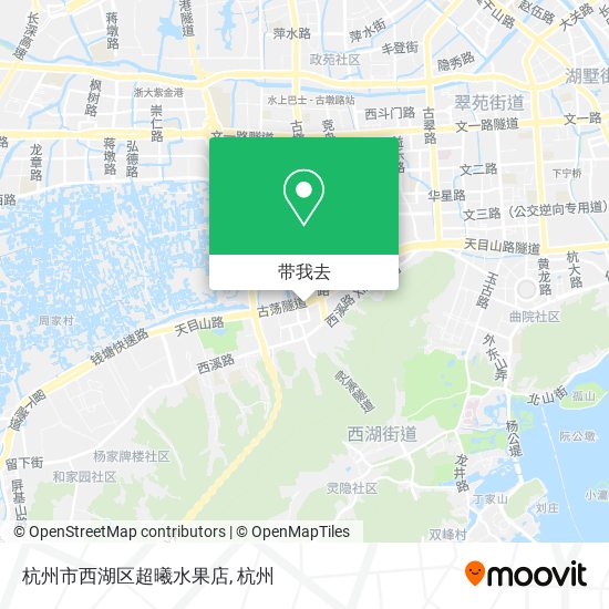 杭州市西湖区超曦水果店地图