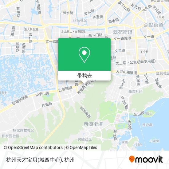 杭州天才宝贝(城西中心)地图