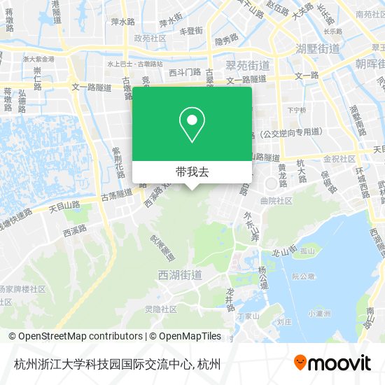 杭州浙江大学科技园国际交流中心地图