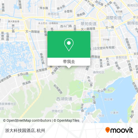 浙大科技园酒店地图