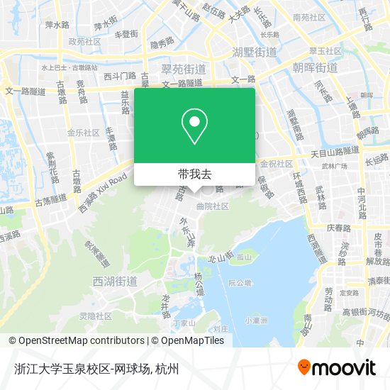 浙江大学玉泉校区-网球场地图