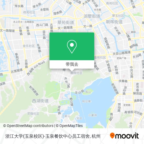 浙江大学(玉泉校区)-玉泉餐饮中心员工宿舍地图