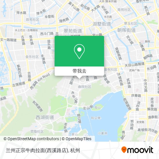 兰州正宗牛肉拉面(西溪路店)地图