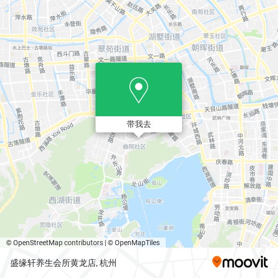 盛缘轩养生会所黄龙店地图