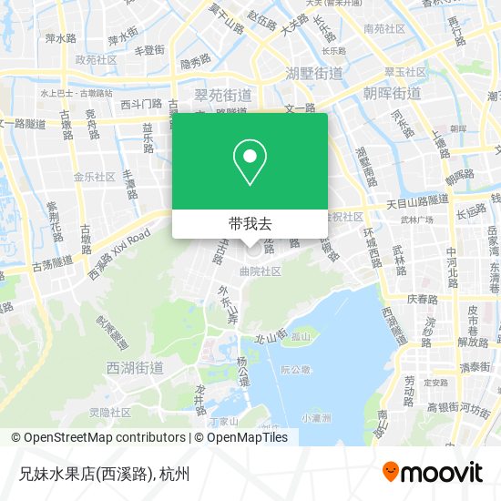 兄妹水果店(西溪路)地图