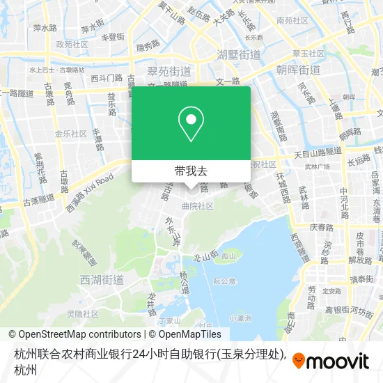 杭州联合农村商业银行24小时自助银行(玉泉分理处)地图