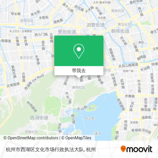杭州市西湖区文化市场行政执法大队地图