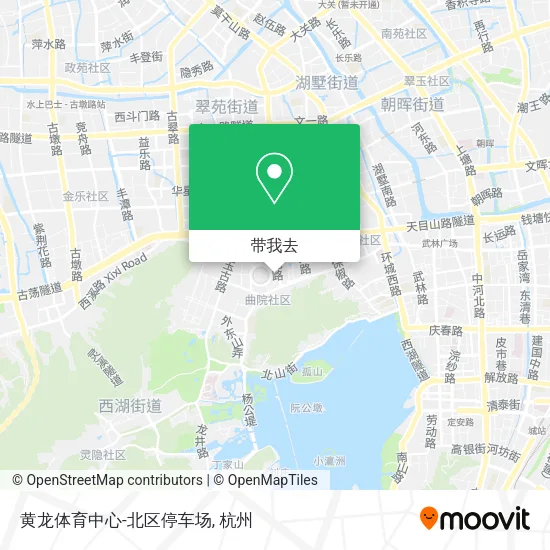 黄龙体育中心-北区停车场地图