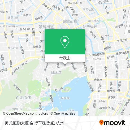 黄龙恒励大厦-自行车租赁点地图