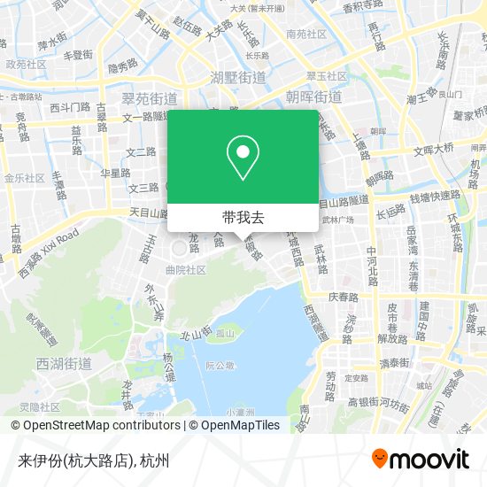 来伊份(杭大路店)地图