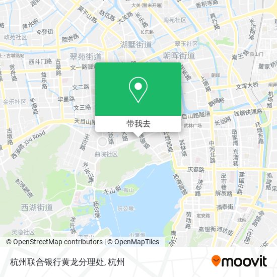杭州联合银行黄龙分理处地图