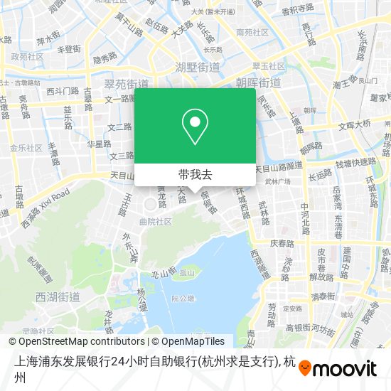 上海浦东发展银行24小时自助银行(杭州求是支行)地图