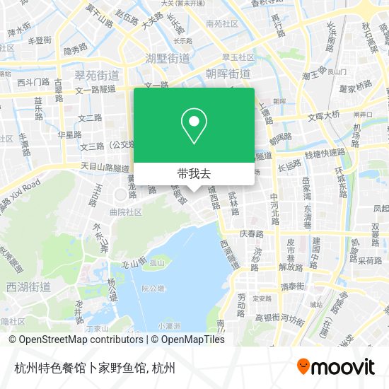 杭州特色餐馆卜家野鱼馆地图