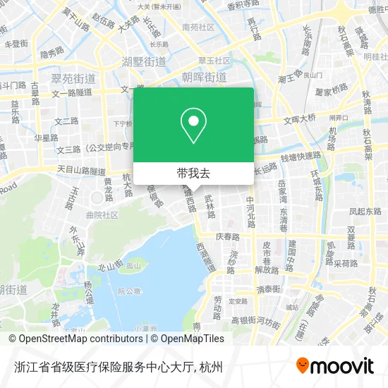 浙江省省级医疗保险服务中心大厅地图