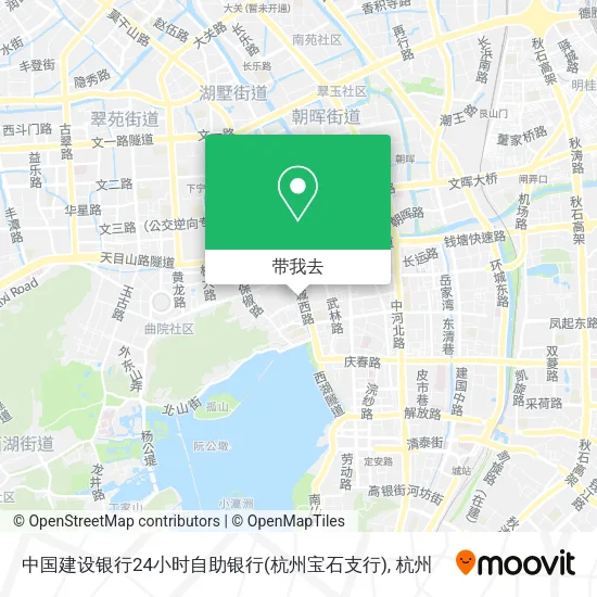 中国建设银行24小时自助银行(杭州宝石支行)地图