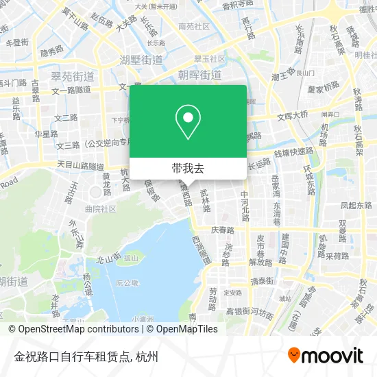 金祝路口自行车租赁点地图