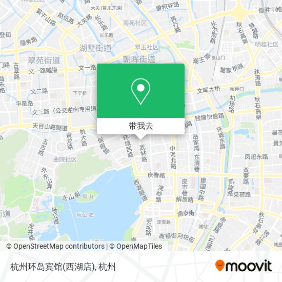 杭州环岛宾馆(西湖店)地图