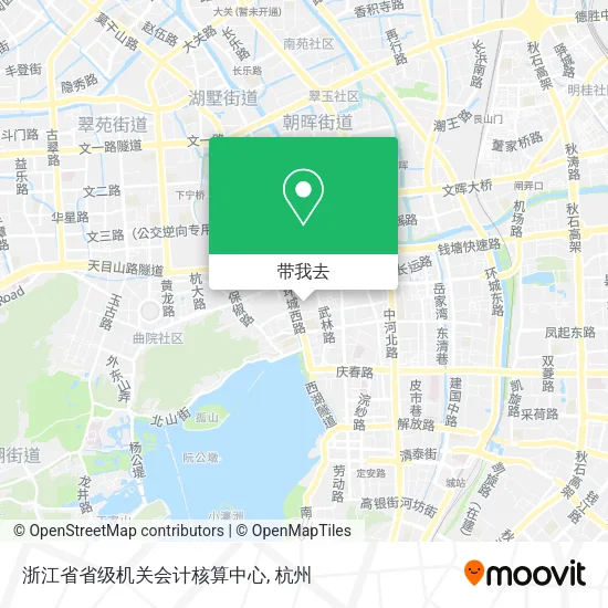 浙江省省级机关会计核算中心地图