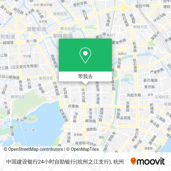 中国建设银行24小时自助银行(杭州之江支行)地图
