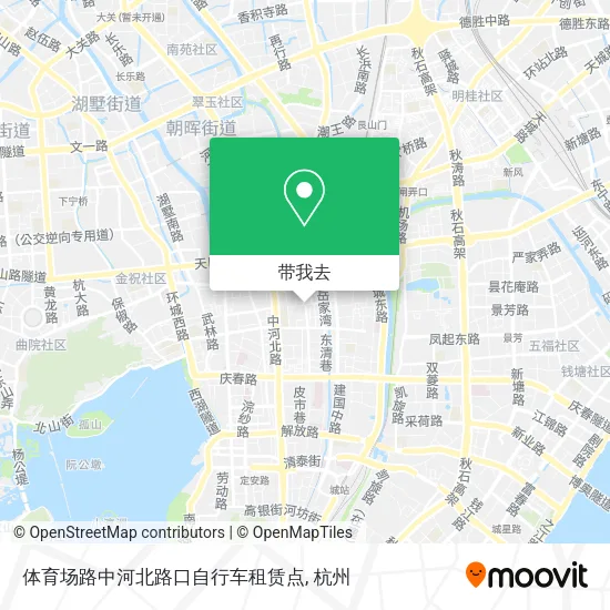 体育场路中河北路口自行车租赁点地图