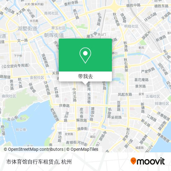 市体育馆自行车租赁点地图
