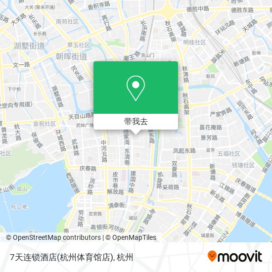 7天连锁酒店(杭州体育馆店)地图