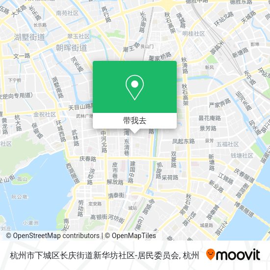 杭州市下城区长庆街道新华坊社区-居民委员会地图