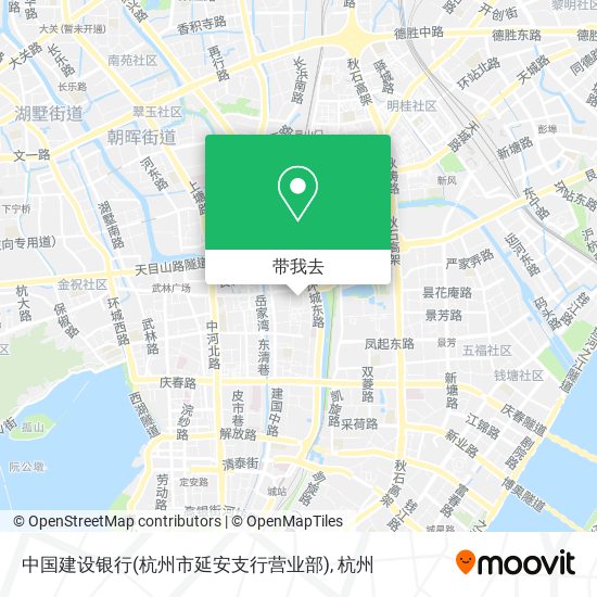 中国建设银行(杭州市延安支行营业部)地图