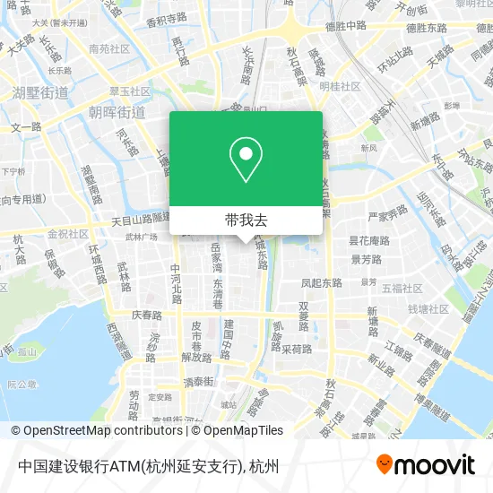 中国建设银行ATM(杭州延安支行)地图