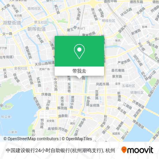 中国建设银行24小时自助银行(杭州潮鸣支行)地图