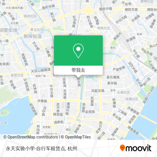 永天实验小学-自行车租赁点地图