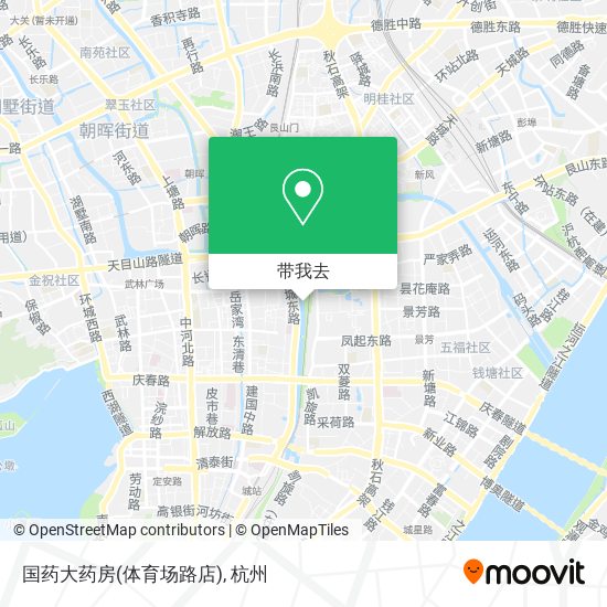 国药大药房(体育场路店)地图