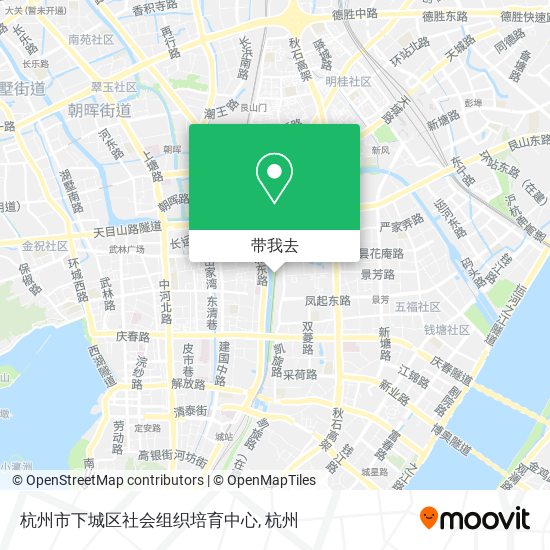 杭州市下城区社会组织培育中心地图