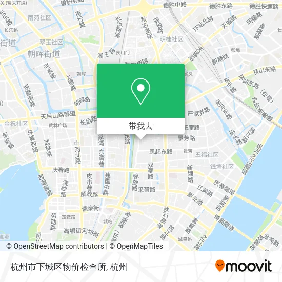 杭州市下城区物价检查所地图