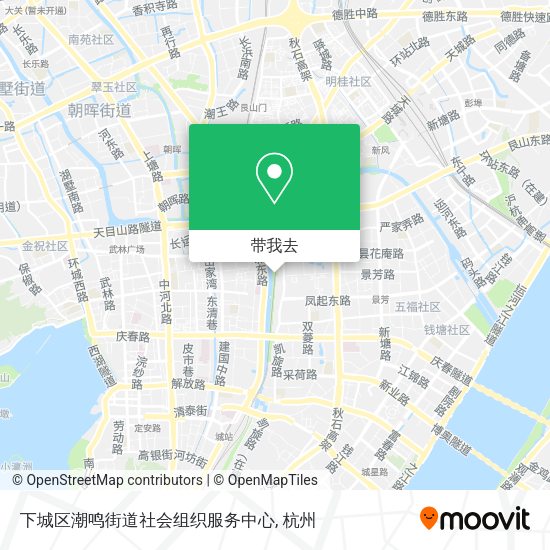 下城区潮鸣街道社会组织服务中心地图