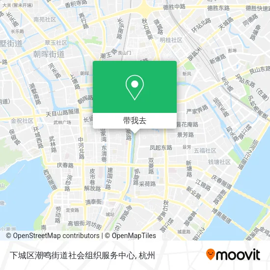 下城区潮鸣街道社会组织服务中心地图