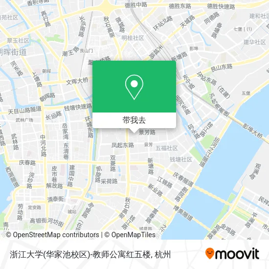 浙江大学(华家池校区)-教师公寓红五楼地图
