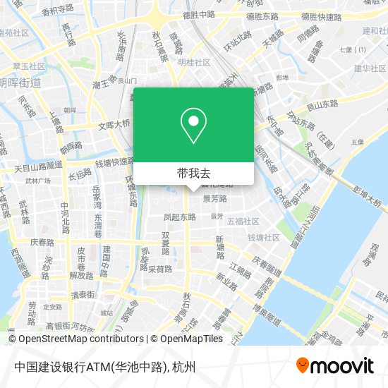 中国建设银行ATM(华池中路)地图