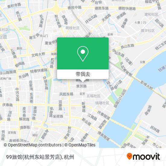 99旅馆(杭州东站景芳店)地图