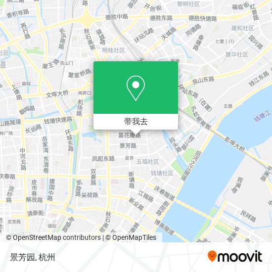 景芳园地图