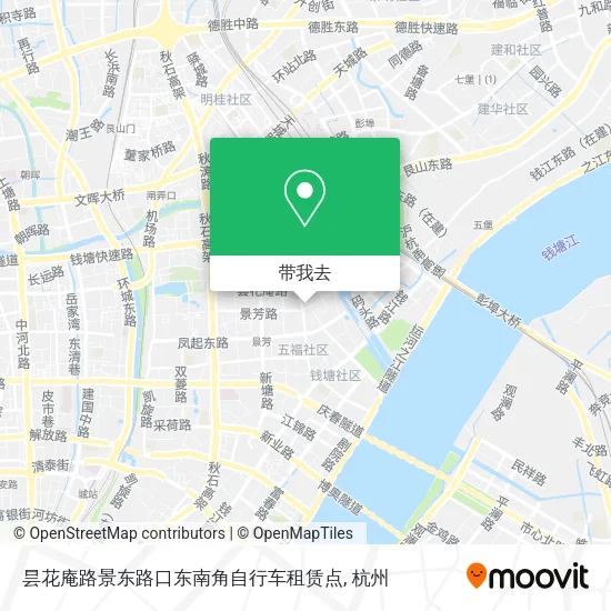 昙花庵路景东路口东南角自行车租赁点地图